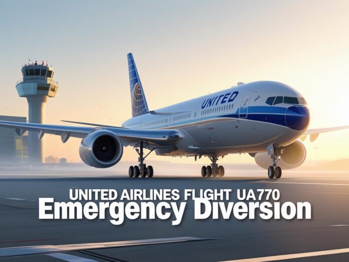 United Airlines Flight UA770 Emergency Diversion