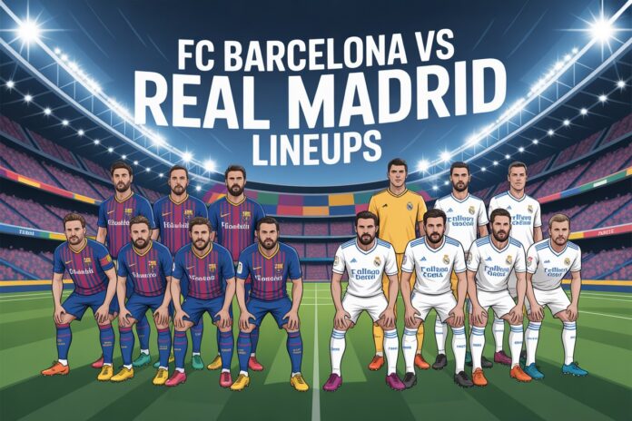 FC Barcelona vs Real Madrid Lineups
